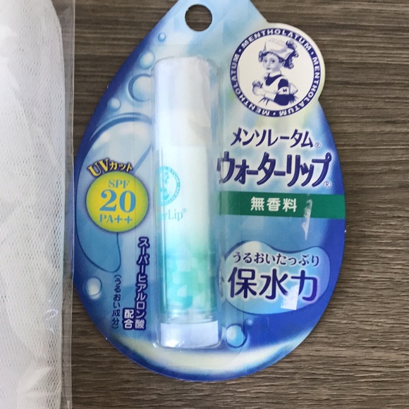 LOT of 2 Lather Soap Net and Mentholatum Water Lip Balm SPF 20/PA+++ NEW Japan - Picture 4 of 5